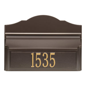 Whitehall 11255 - Colonial Wall Mailbox Package #2 (Mailbox & Plaque)