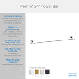 Gerber D446412BB Brushed Bronze Parma 18" Towel Bar
