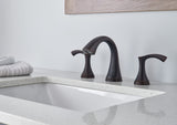 Gerber D304222BR Antioch Two Handle Widespread Lavatory Faucet - Tumbled Bronze