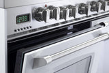 Verona VPFSGE365DW Prestige 36" Dual Fuel Double Oven Range - White