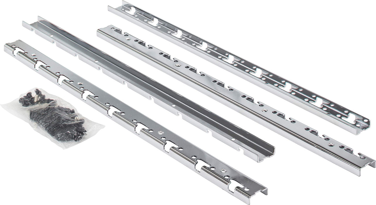 Hardware Resources SWS-PILKITPC Polished Chrome STORAGE WITH STYLE® Metal Pilaster Set for Pullout Baskets