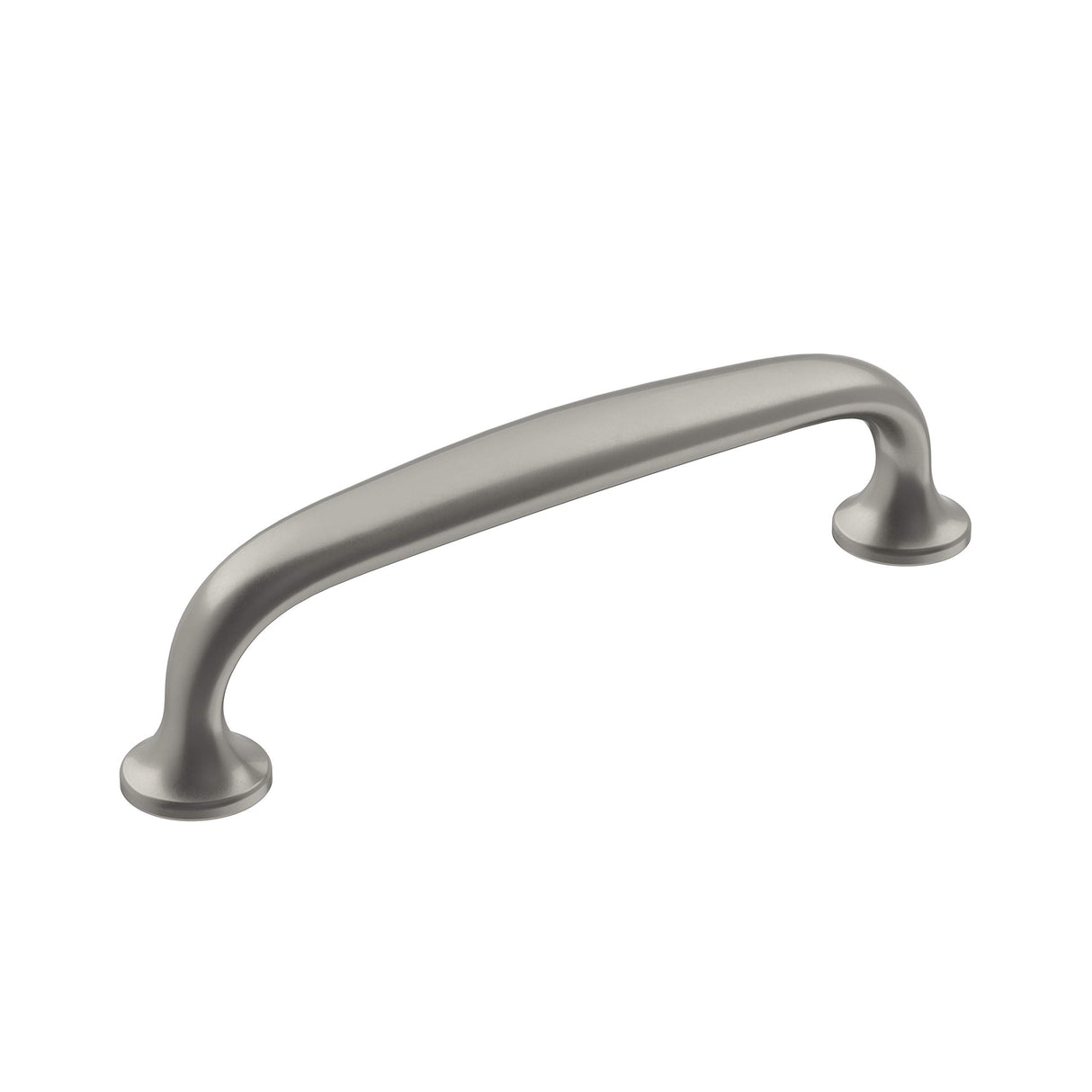 Amerock Cabinet Pull Satin Nickel 3-3/4 inch (96 mm) Center-to-Center Renown 1 Pack Drawer Pull Cabinet Handle Cabinet Hardware