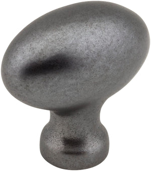 Jeffrey Alexander 3991DACM 1-9/16" Overall Length Gun Metal Football Lyon Cabinet Knob