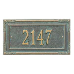 Whitehall 3286BV - Personalized Gardengate Plaque - Grande - Wall - 1 line