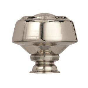 Amerock Cabinet Knob Polished Nickel 1-3/16 inch (30 mm) Diameter Kane 1 Pack Drawer Knob Cabinet Hardware