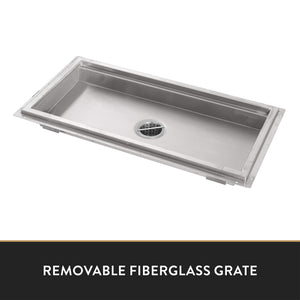 John Boos FTFG-1860 Fiberglass Commercial Floor Trough/Commercial Drain, 60"L x 18"W
