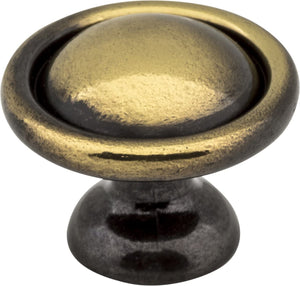 Elements 878AE 1-3/16" Diameter Antique Brass Kingsport Cabinet Mushroom Knob
