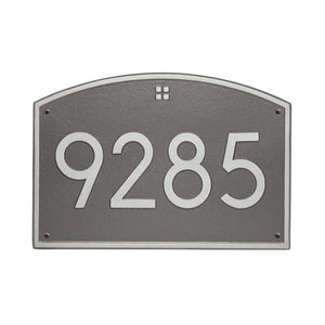 Whitehall 3907PS - Cape Charles Modern Font Plaque, Estate Wall 1-line