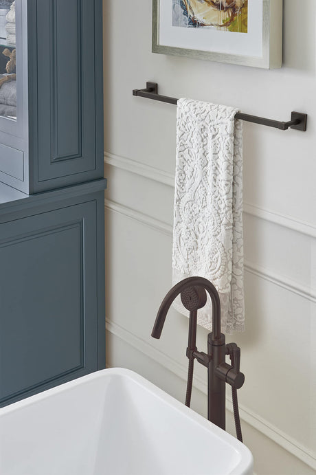 Amerock BH36074ORB Oil Rubbed Bronze Towel Bar 24 in (610 mm) Towel Rack Appoint Bathroom Towel Holder Bathroom Hardware Bath Accessories