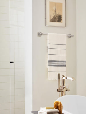 Amerock BH36094G10 Brushed Nickel Towel Bar 24 in (610 mm) Towel Rack Stature Bathroom Towel Holder Bathroom Hardware Bath Accessories