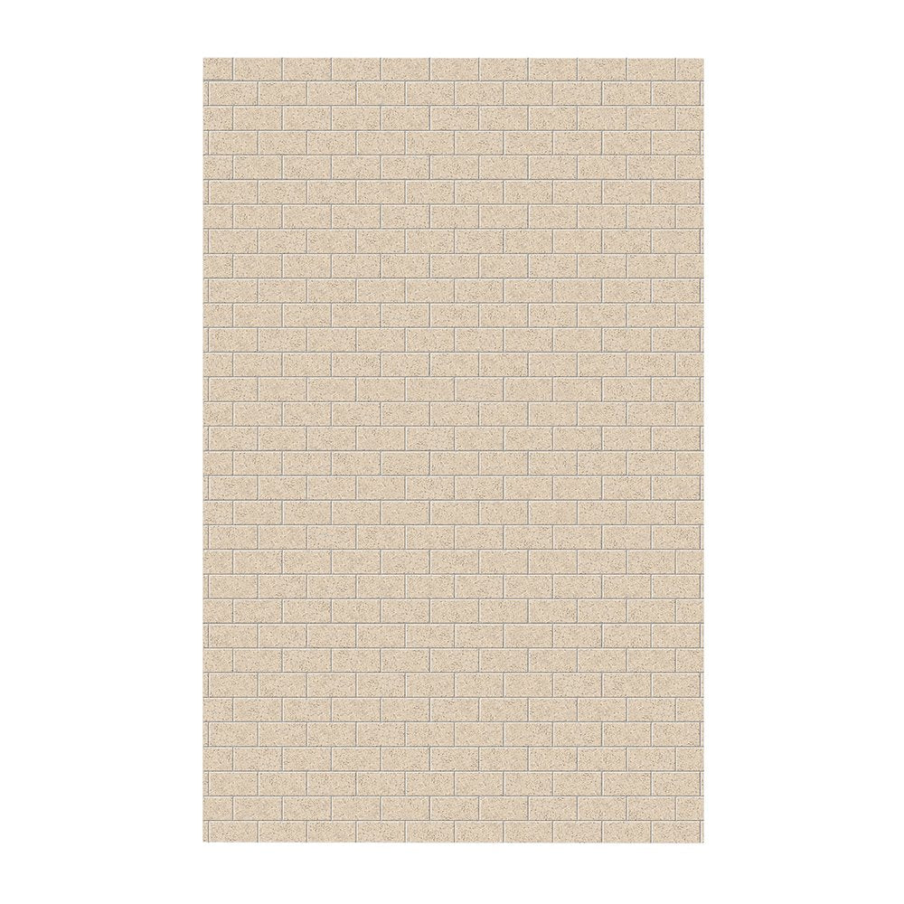 Swanstone SSST-6296-1 62 x 96 Swanstone Classic Subway Tile Glue up Single Wall Panel in Bermuda Sand SSST629601.040