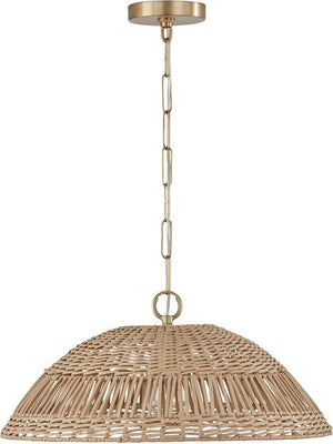Capital Lighting 347511MA Naomi 1 Light Pendant Matte Brass