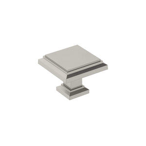 Amerock Cabinet Knob Satin Nickel 1-1/4 inch (32 mm) Length Appoint 1 Pack Drawer Knob Cabinet Hardware