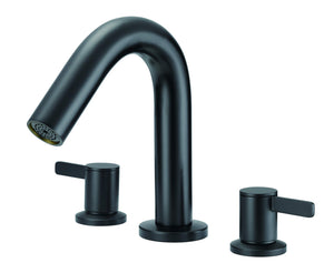 Gerber D300930BST Satin Black Amalfi Three Piece Roman Tub Trim Kit