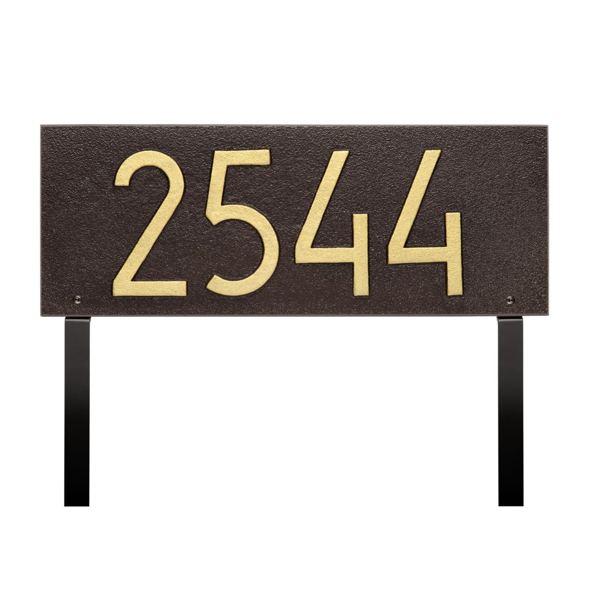 Whitehall 3904OG - Mid-Century Modern Rectangle Plaque, Standard Lawn 1-line