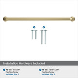 Amerock Cabinet Pull Golden Champagne 7-9/16 in (192 mm) Center-to-Center Drawer Pull Factor Kitchen and Bath Hardware Furniture Hardware