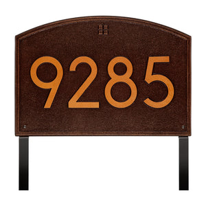 Whitehall 3908AC - Cape Charles Modern Font Plaque, Estate Lawn 1-line