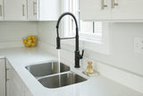 Gerber D455237BS Satin Black Kinzie Pre-rinse Single Handle Spring Spout Kitchen ...