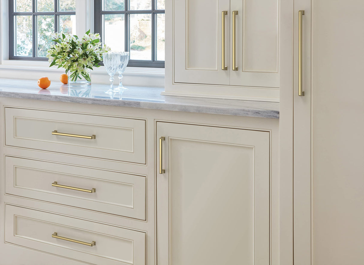 Amerock BP37361BBZ Golden Champagne Cabinet Pull 10-1/16 in (256 mm) Center-to-Center Cabinet Handle Appoint Drawer Pull Kitchen Cabinet Handle Furniture Hardware