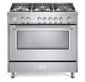 Verona VPFSGG365SS Prestige 36" Gas Single Oven Range - Stainless Steel