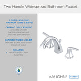 Gerber D304118 Chrome Vaughn Two Handle Widespread Faucet