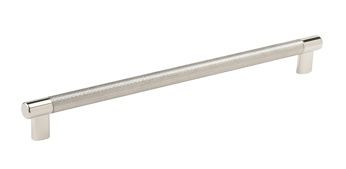 Amerock Cabinet Pull Polished Nickel/Stainless Steel 12-5/8 inch (320 mm) Center to Center Esquire 1 Pack Drawer Pull Drawer Handle Cabinet Hardware