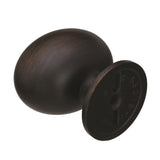 Amerock Cabinet Knob Oil Rubbed Bronze 1-3/8 inch (35 mm) Length Everyday Heritage 1 Pack Drawer Knob Cabinet Hardware