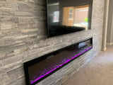 Modern Flames Spectrum Slimline Reliable Electric Fireplace | Customizable Hybrid-FX Flame LED Light Ambience | Remote Controlled | 74 Inch