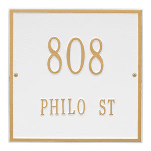Whitehall 2111WG - Personalized Square Plaque - Standard - Wall - 2 line