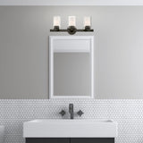 Livex Lighting 1543-46 3 Light Polished Black Chrome Bath Vanity