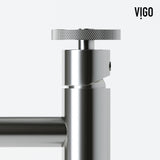 VIGO Cass 12 inch H Single Hole Single Handle Bathroom Faucet in Brushed Nickel - Vessel Sink Faucet VG03030BN