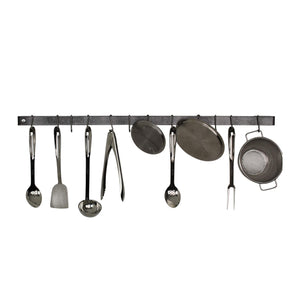 Enclume WR5 HS 48" Classic Wall Rack Utensil Bar w/ 12 Hooks HS