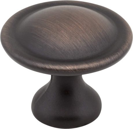 Elements 647DBAC-R 1-1/8" Diameter Brushed Oil Rubbed Bronze Button Watervale Retail Packaged Cabinet Mushroom Knob