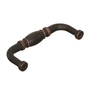 Amerock Cabinet Pull Oil Rubbed Bronze 3 inch (76 mm) Center to Center Granby 1 Pack Drawer Pull Drawer Handle Cabinet Hardware