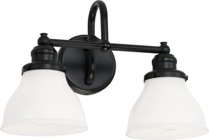 Capital Lighting 8302MB-128 Baxter 2 Light Vanity Matte Black