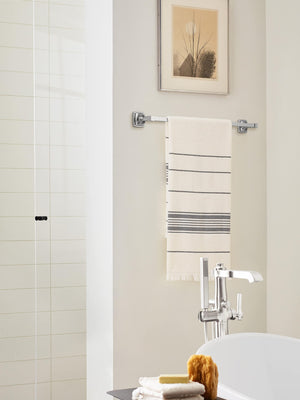 Amerock BH3609426 Chrome Towel Bar 24 in (610 mm) Towel Rack Stature Bathroom Towel Holder Bathroom Hardware Bath Accessories