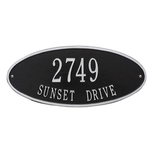 Whitehall 4007BS - Madison Oval - Standard Wall - Two Line