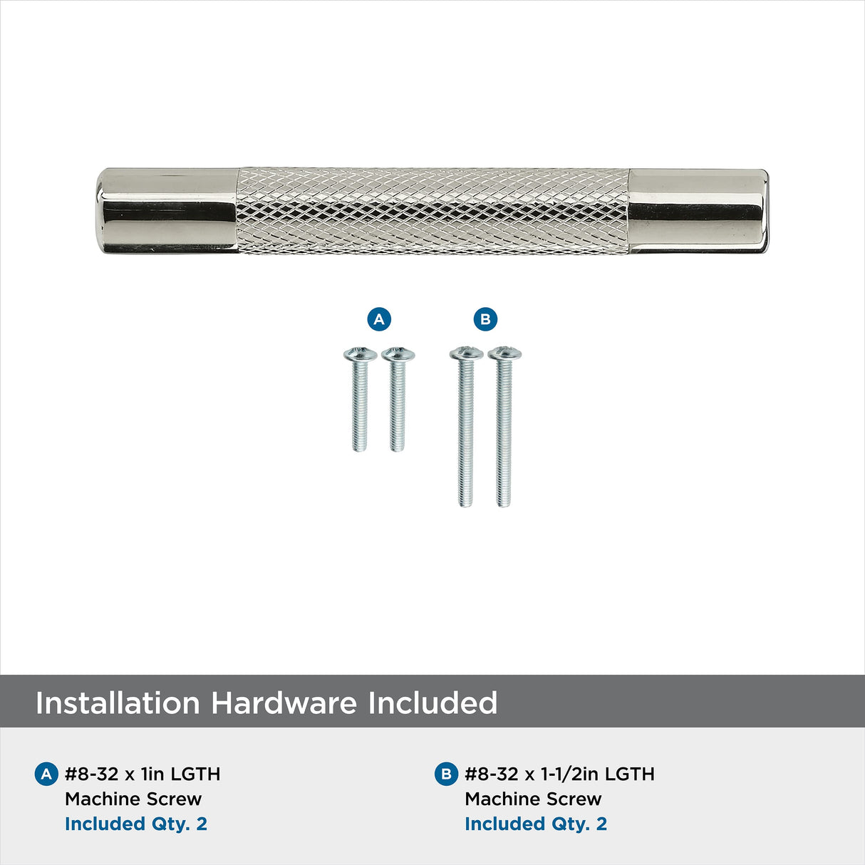 Amerock BP36557PN Kitchen Cabinet Pull Polished Nickel 3 in & -3/4 in (76 mm & 96 mm) Center-to-Center Bronx 1 Pack Furniture Hardware Cabinet Handle Bathroom Drawer Pull
