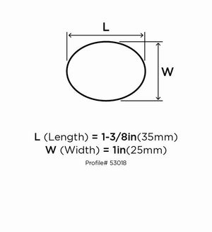Amerock Cabinet Knob Oil Rubbed Bronze 1-3/8 inch (35 mm) Length Everyday Heritage 1 Pack Drawer Knob Cabinet Hardware