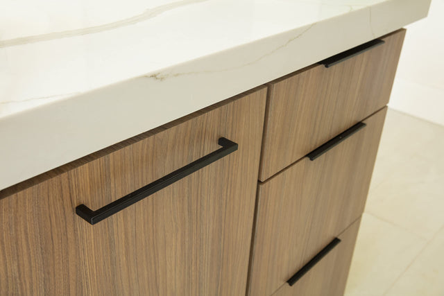 Elements A500-125MB 1-1/4" Overall Length Matte Black Edgefield Cabinet Tab Pull