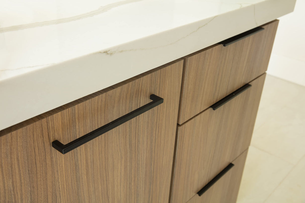 Elements A500-3MB 3" Overall Length Matte Black Edgefield Cabinet Tab Pull