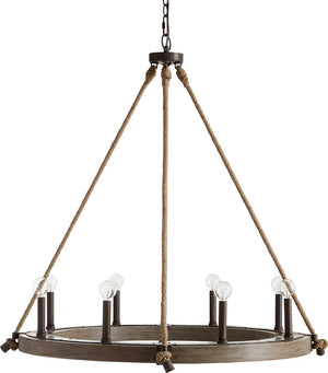 Capital Lighting 429681NG Tybee 8 Light Chandelier Nordic Grey