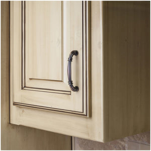 Jeffrey Alexander 317-96BNBDL 96 mm Center-to-Center Brushed Pewter Lafayette Cabinet Pull