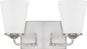 Capital Lighting 114121BN-331 Braylon 2 Light Vanity Brushed Nickel