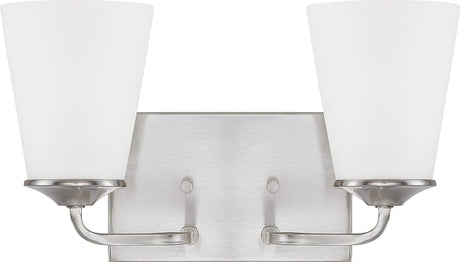 Capital Lighting 114121BN-331 Braylon 2 Light Vanity Brushed Nickel