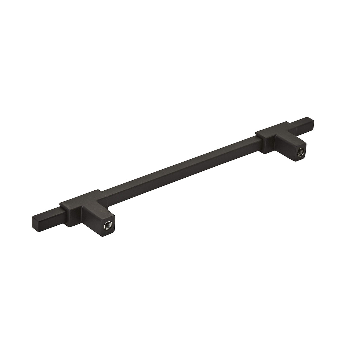 Amerock Cabinet Pull Matte Black/Matte Black 6-5/16 inch (160 mm) Center to Center Urbanite 1 Pack Drawer Pull Drawer Handle Cabinet Hardware
