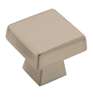 Amerock Cabinet Knob Satin Nickel 1-1/2 inch (38 mm) Length Blackrock 1 Pack Drawer Knob Cabinet Hardware