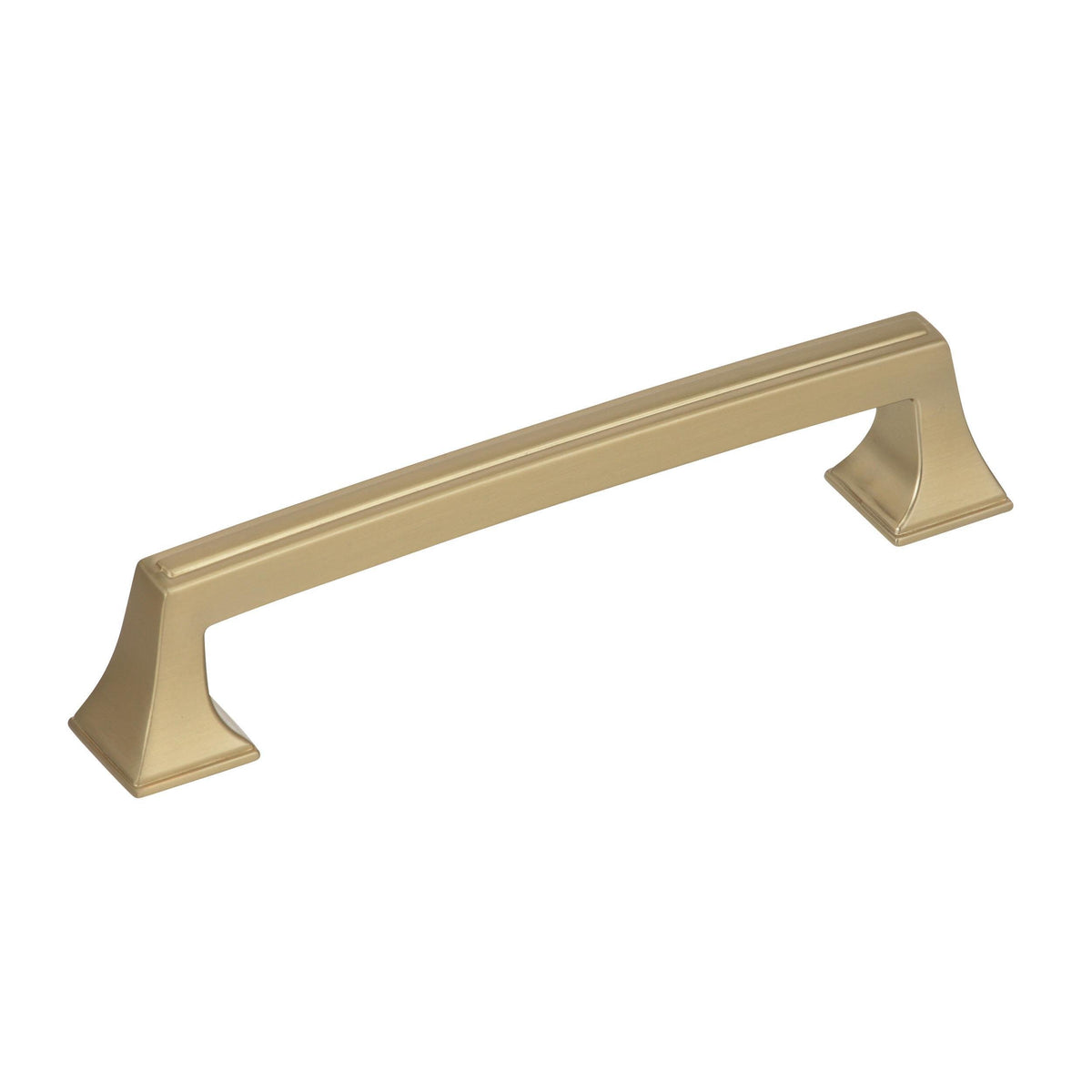 Amerock Cabinet Pull Golden Champagne 5-1/16 inch (128 mm) Center to Center Mulholland 1 Pack Drawer Pull Drawer Handle Cabinet Hardware