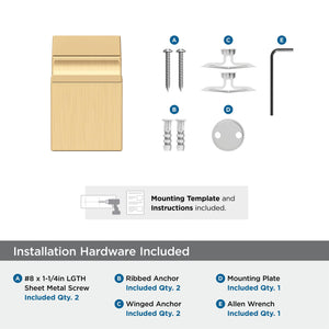 Amerock BH36080CZ Champagne Bronze Single Robe Hook 7/8 in. (22 mm) Length Towel Holder Monument Towel Hook for Bathroom Bathroom Hardware Bath Accessories