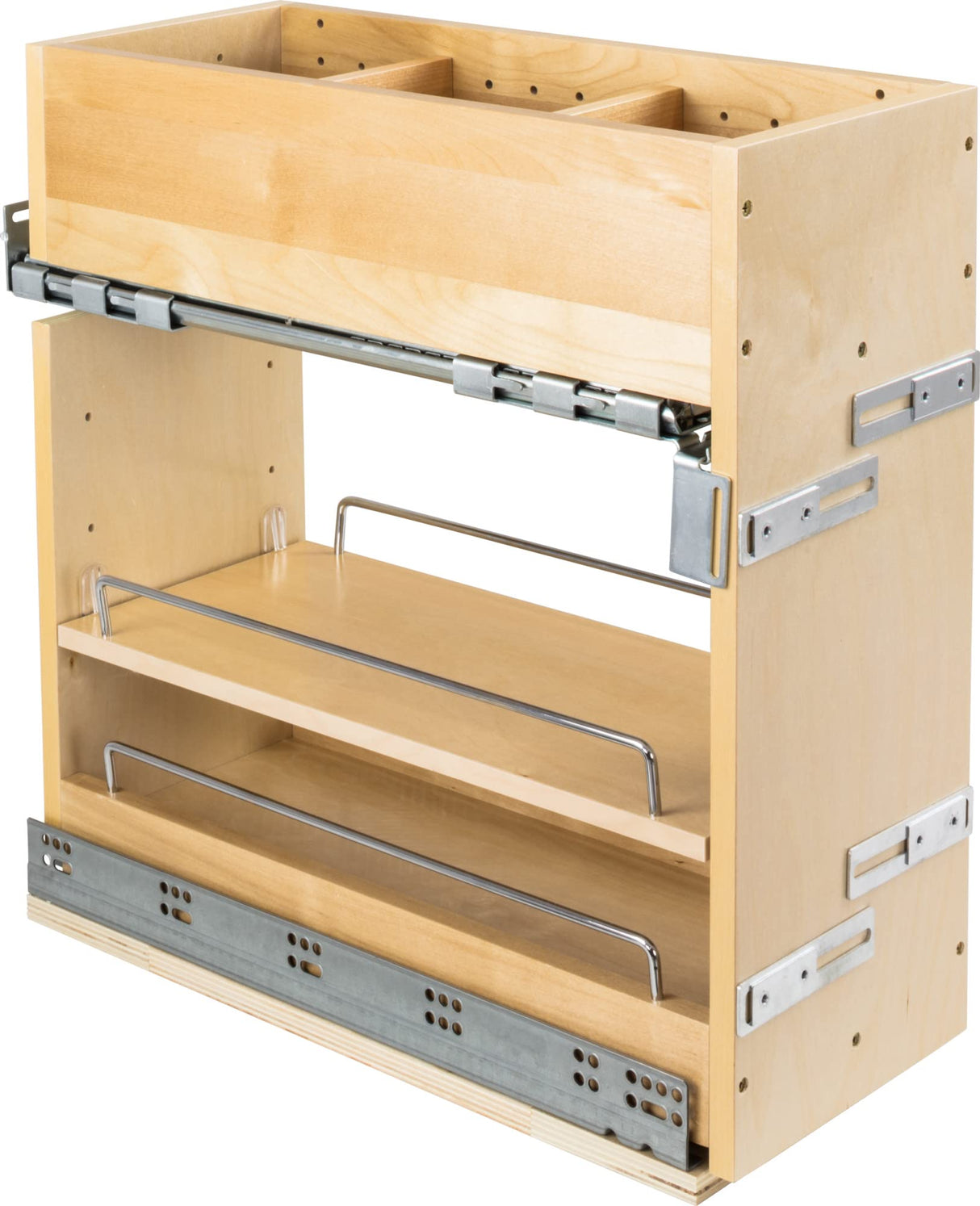 Hardware Resources VBPO8-SC 8" "No Wiggle" Soft-close Vanity Cabinet Pullout